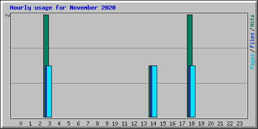 Hourly usage for November 2020
