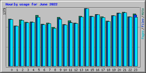 Hourly usage for June 2022