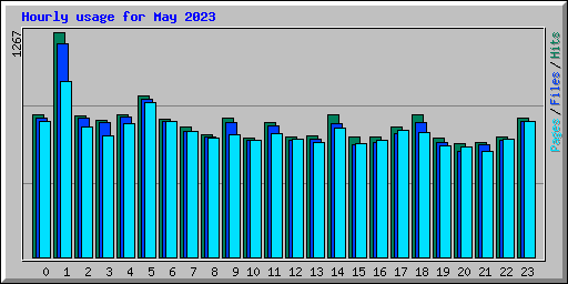 Hourly usage for May 2023