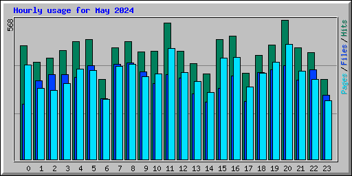 Hourly usage for May 2024